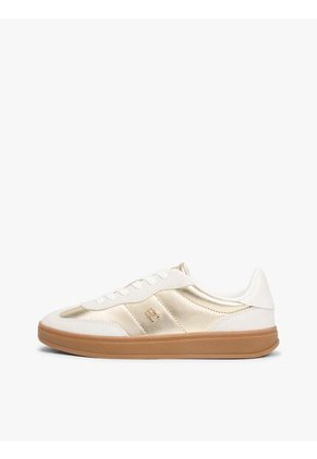 Tenis Amarillo Con Diseño Metálico Tommy Hilfiger