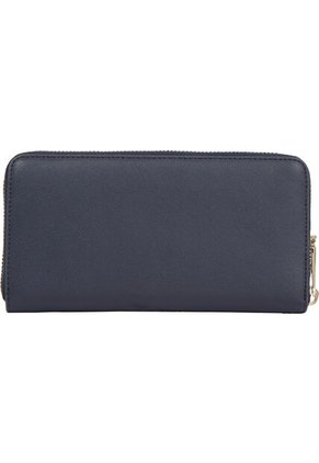 Billetera Azul Grande Con Cremallera Y Monograma TH Tommy Hilfiger