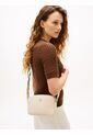 Bolso Beige Cruzado Con Logo Metalizado Tommy Hilfiger de Tommy Hilfiger