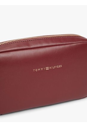 Bolso Rojo Cruzado Essential Con Logo En Bajo Relieve Tommy Hilfiger
