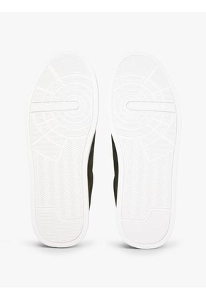 Tenis Verde Con Diseño Court De Gamuza Tommy Hilfiger