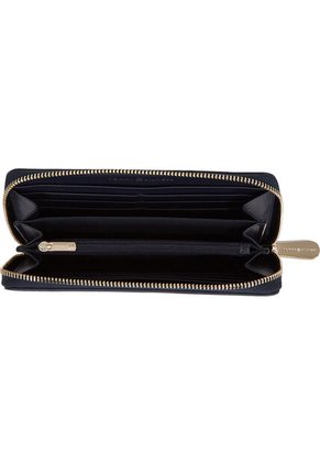 Billetera Azul Grande Con Cremallera Y Monograma TH Tommy Hilfiger