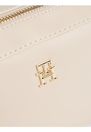 Bolso Beige Cruzado Con Logo Metalizado Tommy Hilfiger