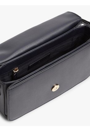 Bolso Azul Cruzado Con Solapa Y Monograma TH Tommy Hilfiger
