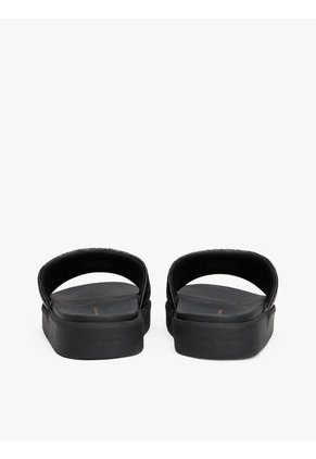 Sandalias Negro De Plataforma Con Monogramas TH Tommy Hilfiger