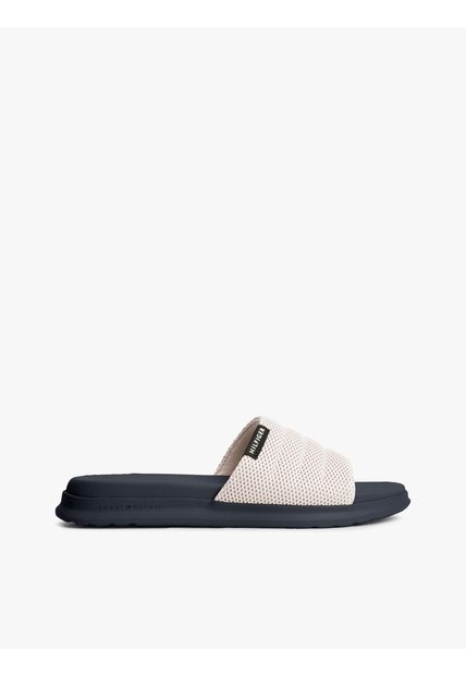 Sandalias Beige De Playa Con Pala Textil Y Suela De Doble Densidad Tommy Hilfiger