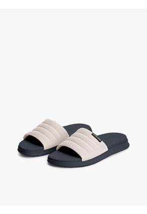 Sandalias Beige De Playa Con Pala Textil Y Suela De Doble Densidad Tommy Hilfiger