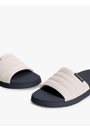 Sandalias Beige De Playa Con Pala Textil Y Suela De Doble Densidad Tommy Hilfiger