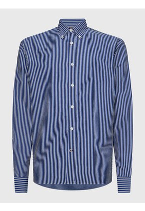 Camisa De Rayas Verticales Con Corte Informal Hombre  Tommy Hilfiger