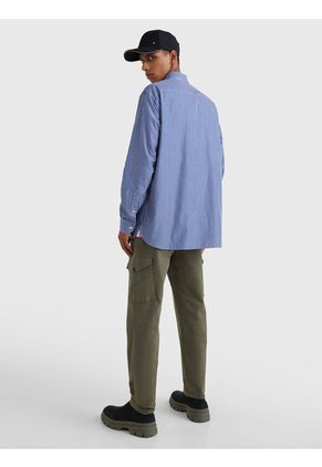 Camisa De Rayas Verticales Con Corte Informal Hombre  Tommy Hilfiger
