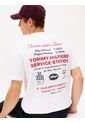 Camiseta Blanca De Corte Amplio Con Gráfico Trasero Tommy Hilfiger de Tommy Hilfiger