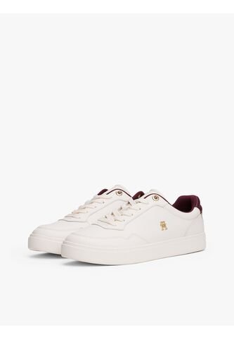 Tenis Blanco En Cuero Con Monograma TH Tommy Hilfiger Tommy Hilfiger