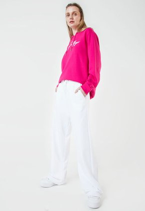 Hoodie Fucsia-Blanco Tommy Hilfiger