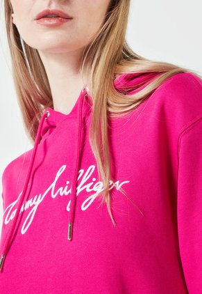 Hoodie Fucsia-Blanco Tommy Hilfiger