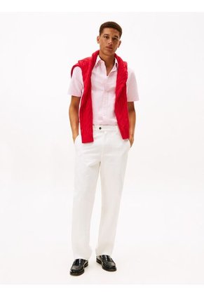 Camisa Blanca Heritage Oxford Con Diseño De Rayas Tommy Hilfiger