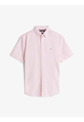 Camisa Blanca Heritage Oxford Con Diseño De Rayas Tommy Hilfiger