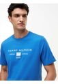 Camiseta Azul De Punto Con Logo Tommy Hilfiger de Tommy Hilfiger