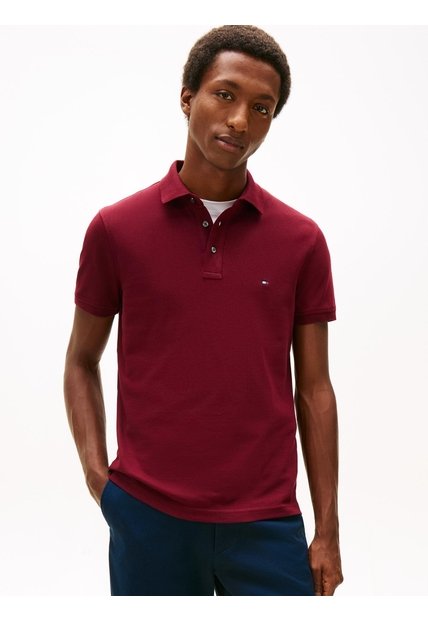 Polo Rojo De Corte Slim 1985 Tommy Hilfiger