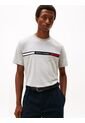 Camiseta Gris De Cuello Redondo Con Logo Tommy Hilfiger de Tommy Hilfiger