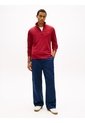 Saco Rojo Con Cuello Perkins Y Cremallera Tommy Hilfiger de Tommy Hilfiger