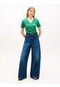 Camiseta Verde Slim Con Cuello En V Tommy Hilfiger de Tommy Hilfiger