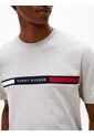 Camiseta Gris De Cuello Redondo Con Logo Tommy Hilfiger de Tommy Hilfiger