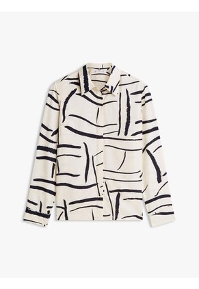 Camisa Blanca De Corte Regular Con Botones Dorados Tommy Hilfiger