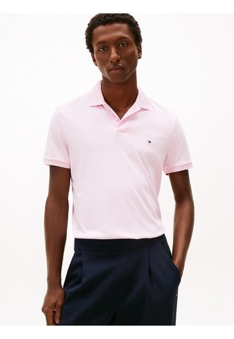Polo Rosado De Punto Interlock De Corte Regular Tommy Hilfiger Tommy Hilfiger
