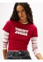 Camiseta Roja Essential De Corte Regular Tommy Jeans de Tommy Hilfiger