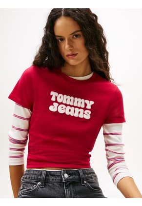 Camiseta Roja Essential De Corte Regular Tommy Jeans
