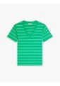Camiseta Verde Slim Con Cuello En V Tommy Hilfiger de Tommy Hilfiger