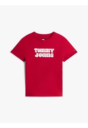 Camiseta Roja Essential De Corte Regular Tommy Jeans