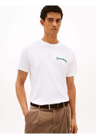 Camiseta Blanca De Cuello Redondo Con Logo Tommy Hilfiger Tommy Hilfiger