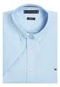 Camisa Celeste Flex Poplin Solid De Manga Corta Tommy Hilfiger de Tommy Hilfiger