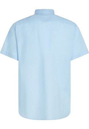 Camisa Celeste Flex Poplin Solid De Manga Corta Tommy Hilfiger