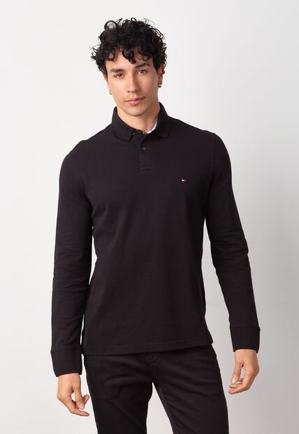 Polo Manga Larga TOMMY HILFIGER Negro