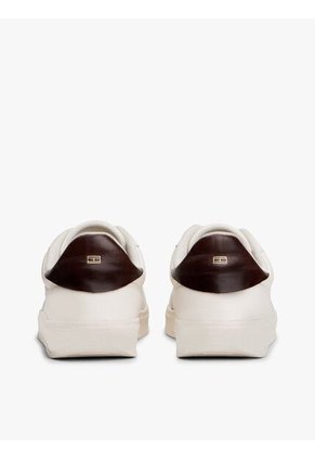 Tenis Blanco Heritage De Cuero Brillante Tommy Hilfiger