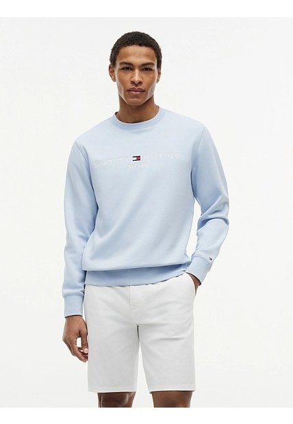 Saco Celeste TH Flex Con Logo Tommy Hilfiger