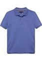 Polo Azul Para Niño De Punto Interlock De Corte Regular Tommy Hilfiger de Tommy Hilfiger