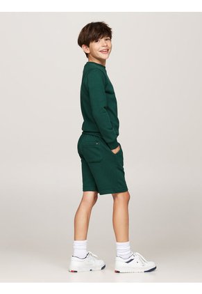 Bermudas Niño Verde Con Logo Tommy Hilfiger
