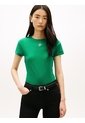 Camiseta Verde De Punto Con Logo Texturizado Tommy Hilfiger de Tommy Hilfiger