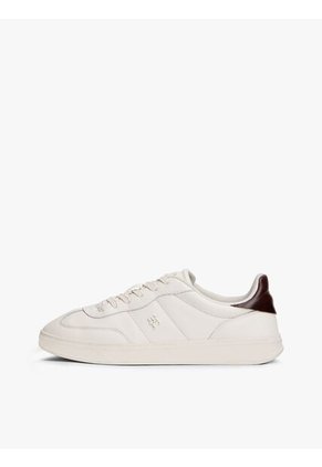 Tenis Blanco Heritage De Cuero Brillante Tommy Hilfiger