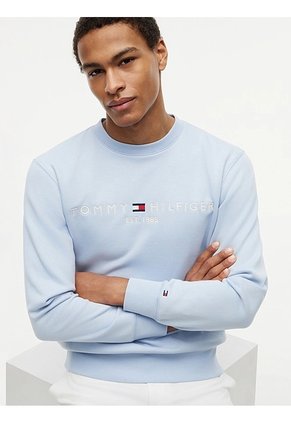 Saco Celeste TH Flex Con Logo Tommy Hilfiger