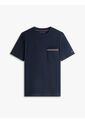 Camiseta Azul Global Stripe Con Bolsillo Tommy Hilfiger de Tommy Hilfiger