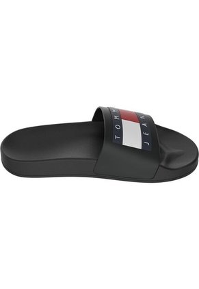 Sandalias Negro Con Parche Essential Tommy Hilfiger