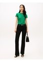Camiseta Verde De Punto Con Logo Texturizado Tommy Hilfiger de Tommy Hilfiger