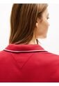 Vestido Rojo Tipo Polo Manga Corta Con Logo Tommy Hilfiger de Tommy Hilfiger
