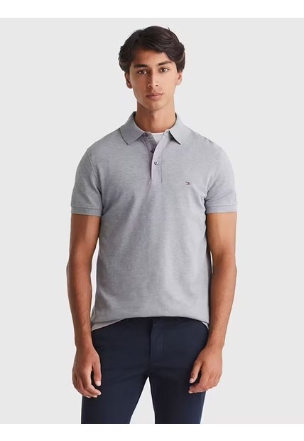 Polo Gris Slim 1985 Tommy Hilfiger