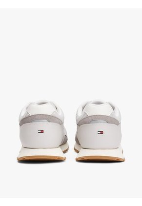 Tenis Blanco Con Malla Y Logo Tommy Hilfiger