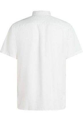 Camisa Blanca Flex Poplin Solid De Manga Corta Tommy Hilfiger